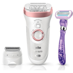 BRAUN Épilateur Silk-épil SensoSmart 9-700. blanc/violet