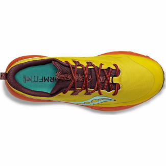 Chaussures de Running pour Adultes Saucony Saucony Peregrine 13 Jaune Orange Femme