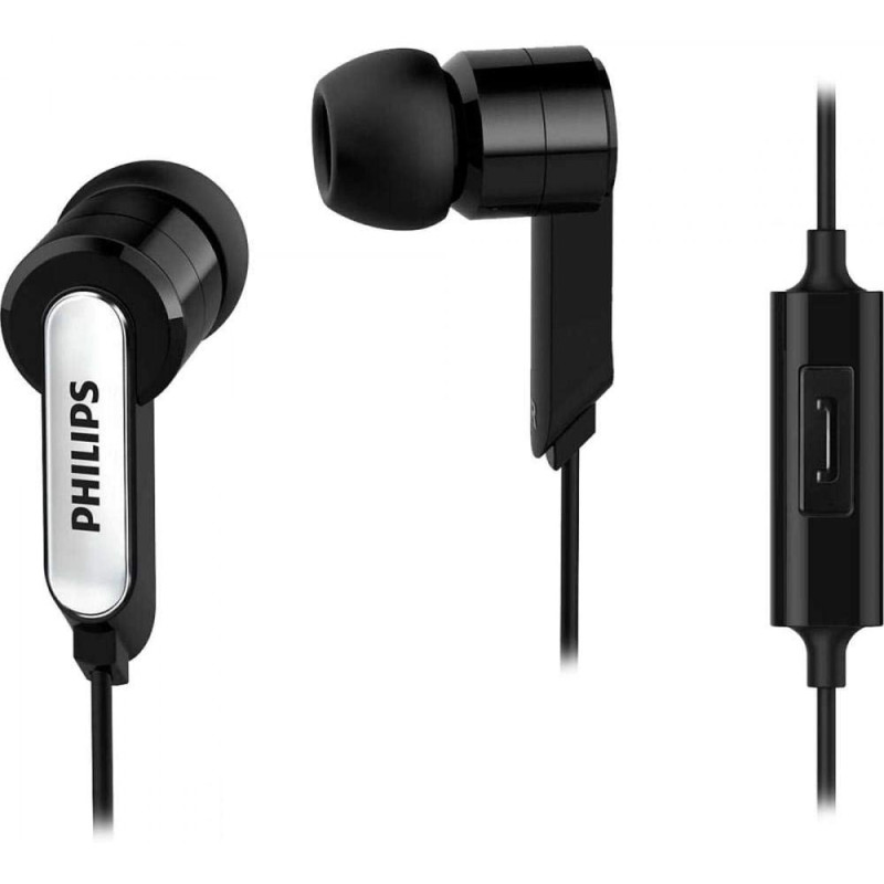 Philips Ecouteurs intra auriculaires filaires Noir SHE1405BK/10 Philips Ecouteurs intra auriculaires filaires Noir SHE1405BK/10