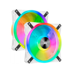 Corsair Fan iCUE QL140 RGB LED PWM Dual Fan Kit White CO-9050106-WW