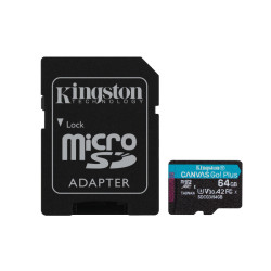 Kingston Canvas Go Plus MicroSDXC 64GB + Adapter SDCG3/64GB