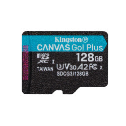 Kingston Canvas Go Plus MicroSDXC 128GB Single Pack SDCG3/128GBSP