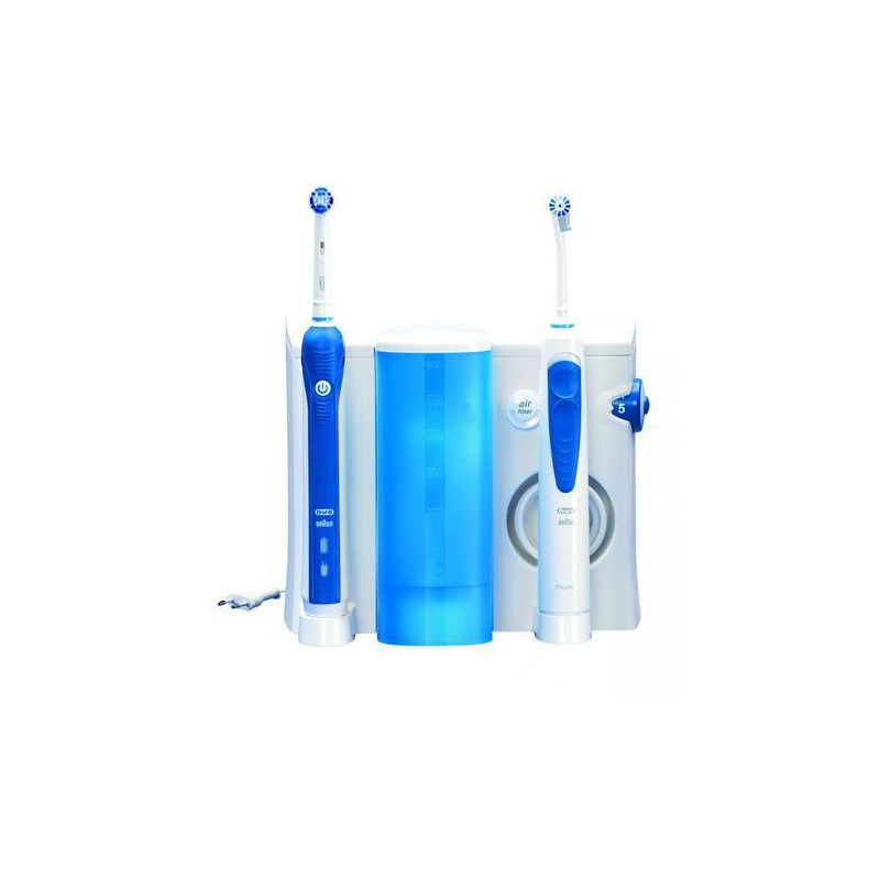 Oral-B  Kit Brosse À Dent Electrique Rechargeable Avec Jet Dentaire 1 Hydropulseur Oxyjet. 1 Brosse 