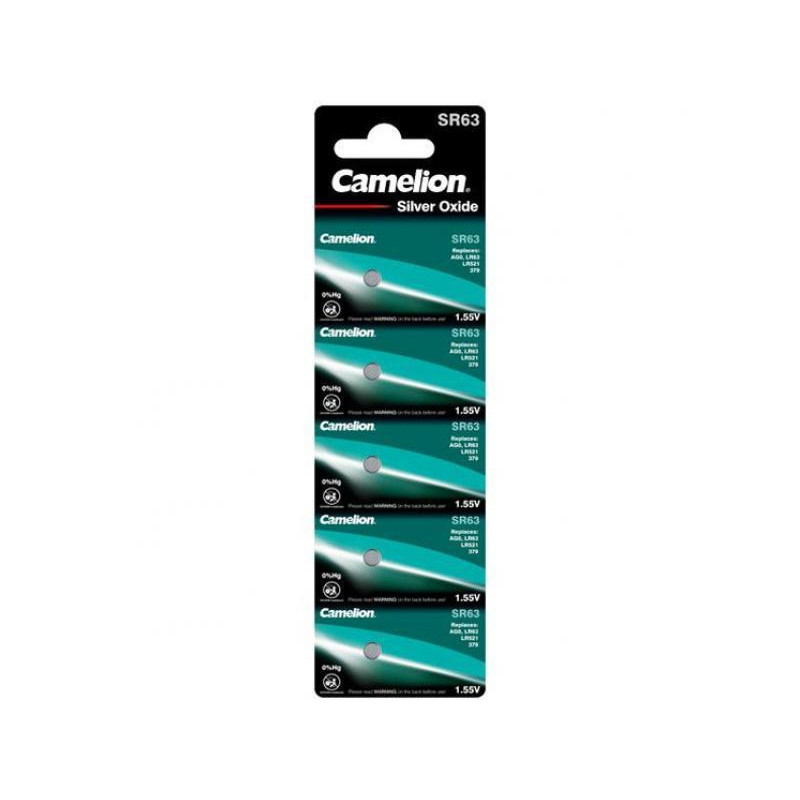Batterie Camelion SR63 Silber Oxid (5 Stück) Batterie Camelion SR63 Silber Oxid (5 Stück)