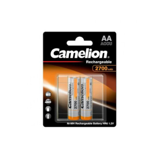 Camelion Pack de 2 piles AA Mignon 2700mAH + Boitier plastique (2 piles )