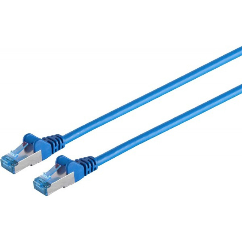 Patchkabel CAT6a RJ45 S/FTP 0.5m blue 75711-0.5B Patchkabel CAT6a RJ45 S/FTP 0.5m blue 75711-0.5B