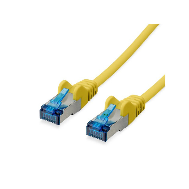 Patchkabel CAT6a RJ45 S/FTP 0.25m yellow 75711-0.25Y Patchkabel CAT6a RJ45 S/FTP 0.25m yellow 75711-0.25Y