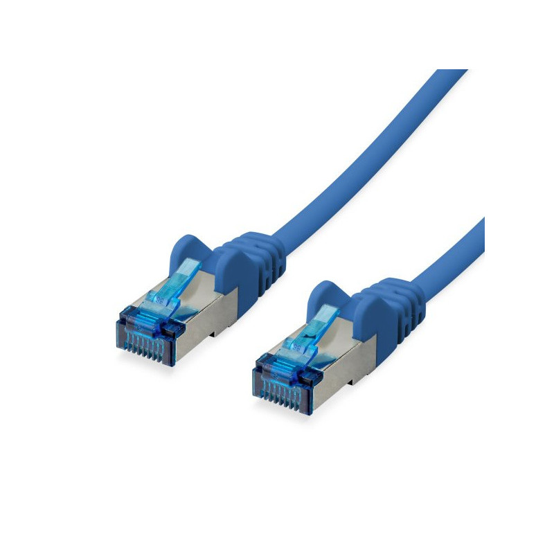 Patchkabel CAT6a RJ45 S/FTP 0.25m blue 75711-0.25B Patchkabel CAT6a RJ45 S/FTP 0.25m blue 75711-0.25B
