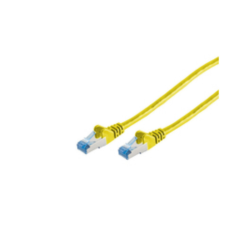 Patchkabel CAT6a RJ45 S/FTP 0.5m yellow 75711-0.5Y Patchkabel CAT6a RJ45 S/FTP 0.5m yellow 75711-0.5Y