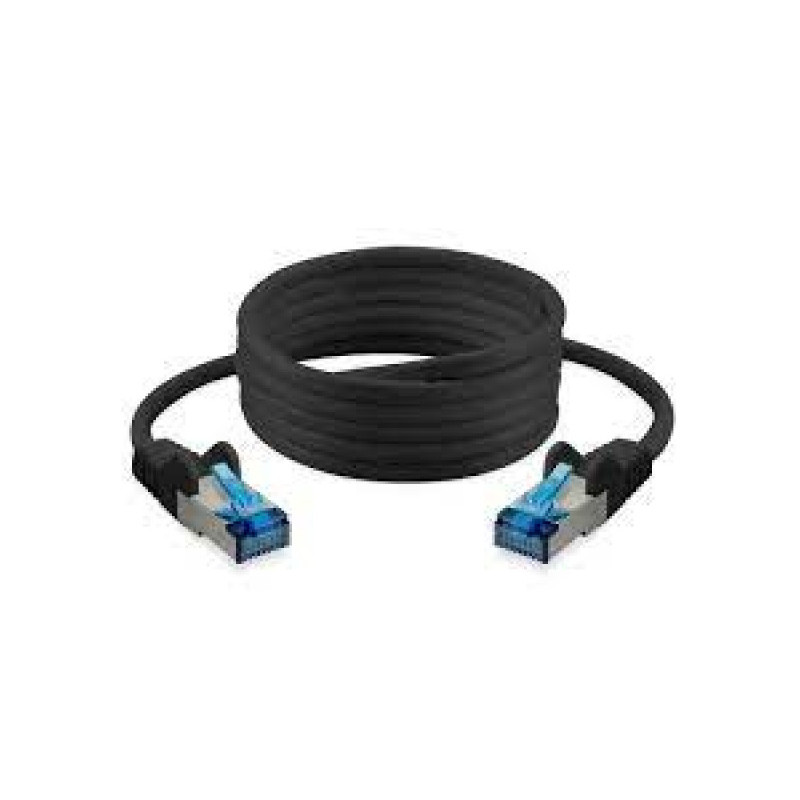 Patchkabel CAT6a RJ45 S/FTP 1m black 75711-S Patchkabel CAT6a RJ45 S/FTP 1m black 75711-S