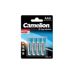 Camelion Pack de 4 piles Digi Alkaline LR03 Micro AAA