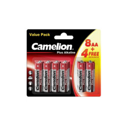 Camelion Pack de 8+4 piles Plus Alkaline LR6 Mignon AA