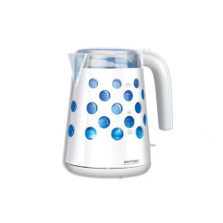 Bouilloire sans fil MPM 1.7l Blanc-Bleu MCZ-86