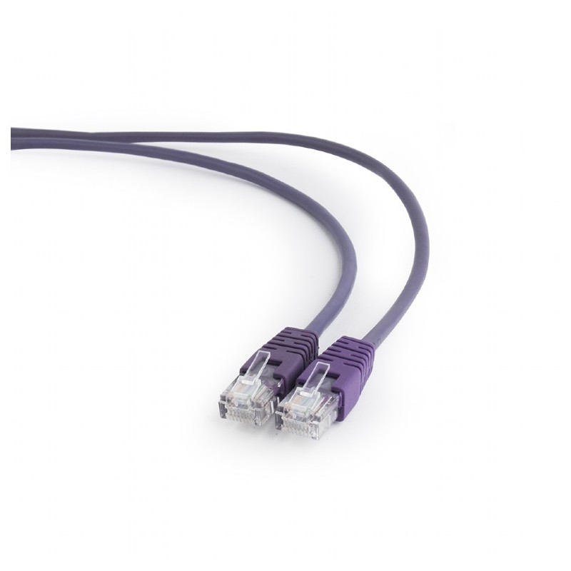 Câble de raccordement CableXpert CAT5e UTP violet 0.25 m PP12-0.25M / V Câble de raccordement CableXpert CAT5e UTP violet 0.25 m PP12-0.25M / V