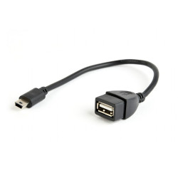 Câble adaptateur CableXpert USB OTG AF vers Mini BM 0.15 m A-OTG-AFBM-002
