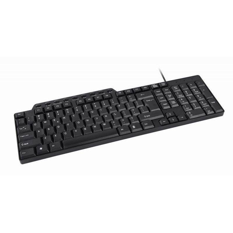 Gembird Clavier multimedia compact. USB. type US. NOIR - KB-UM-104 Gembird Clavier multimedia compact. USB. type US. NOIR - KB-UM-104
