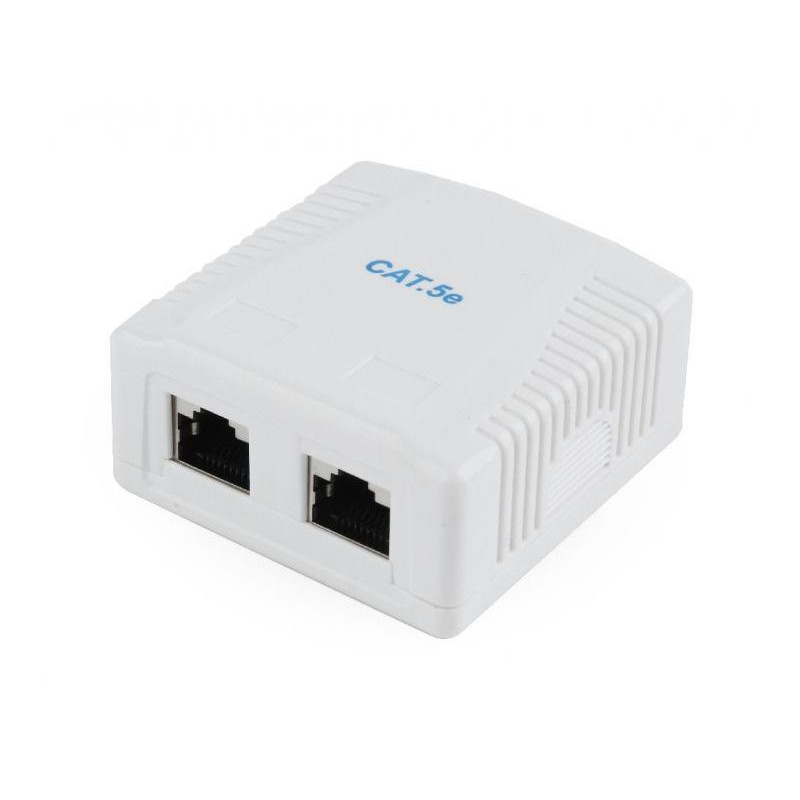 Boîtier en saillie CAT5E blindé CableXpert avec 1 connexion NCAC-2F5E-01