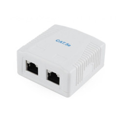 Boîtier en saillie CAT5E blindé CableXpert avec 1 connexion NCAC-2F5E-01
