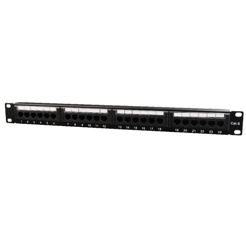 Panneau de brassage CableXpert Cat.6 24 ports avec gestion de câble arrière. NPP-C624CM-001 Panneau de brassage CableXpert Cat.6 24 ports avec gestion de câble arrière. NPP-C624CM-001