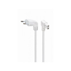 Câble d\'alimentation CableXpert (C7) avec coudé. Connexions 1 m PC-184L-VDE-2.5M-W
