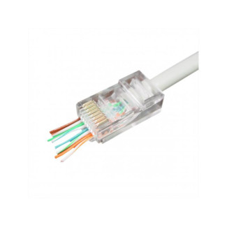 Universal Pass-Through modular UTP Stecker 8P8C 10er Pack LC-PTU-01/100