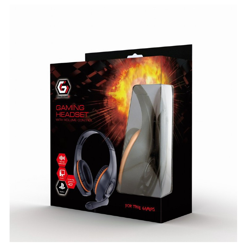 Gembird GMB Casque audio-micro pour gamer  GHS-05-O