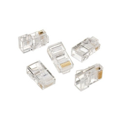 Modular Stecker 8P8C für solid LAN Kabel 100er Pack LC-8P8C-001/100