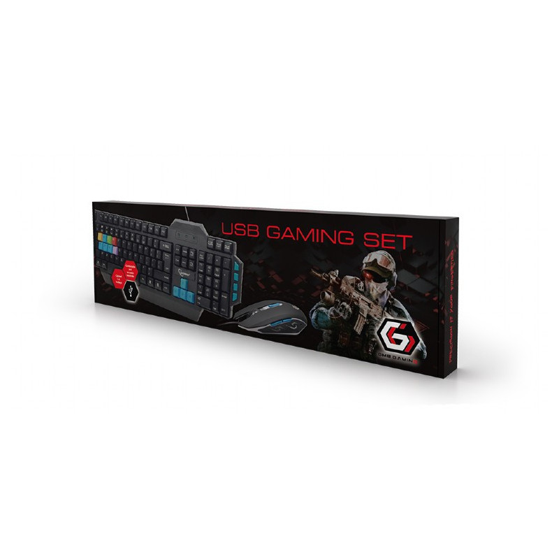 Gembird USB Gaming Tastatur-Maus Set KBS-UMG-01-DE