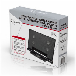 Gembird Haut-parleurs portables avec station d?accueil universelle pour iPhone et iPod - SPK320i