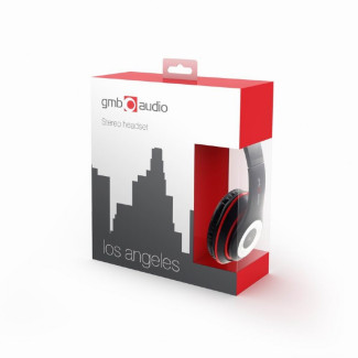 Gembird Casque audio avec micro Los Angeles Noir MHS-LAX-B