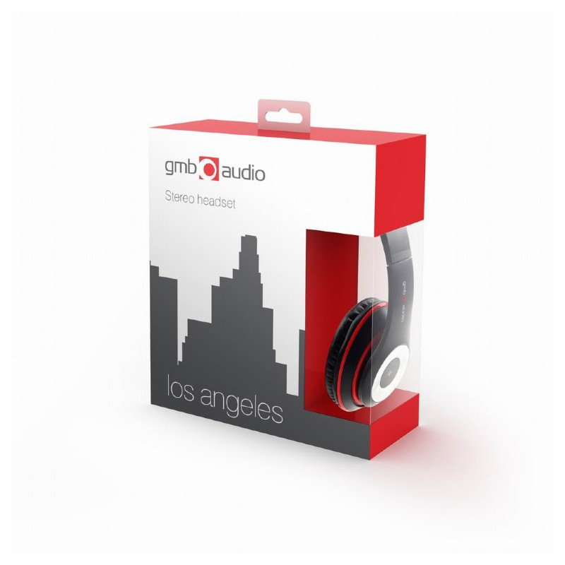 Gembird Casque audio avec micro Los Angeles Noir MHS-LAX-B
