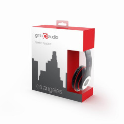 Gembird Casque audio avec micro Los Angeles Noir MHS-LAX-B