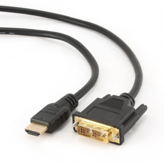 Câble CableXpert HDMI vers DVI avec 4.5 m CC-HDMI-DVI-15 plaqué or 