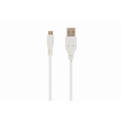 Câble Micro-USB CableXpert 1.8 m blanc CCP-mUSB2-AMBM-6-W