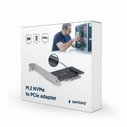 Gembird Carte d\'extension M.2 pour carte SSD PCI-Express. avec support extra-plat  PEX-M2-01