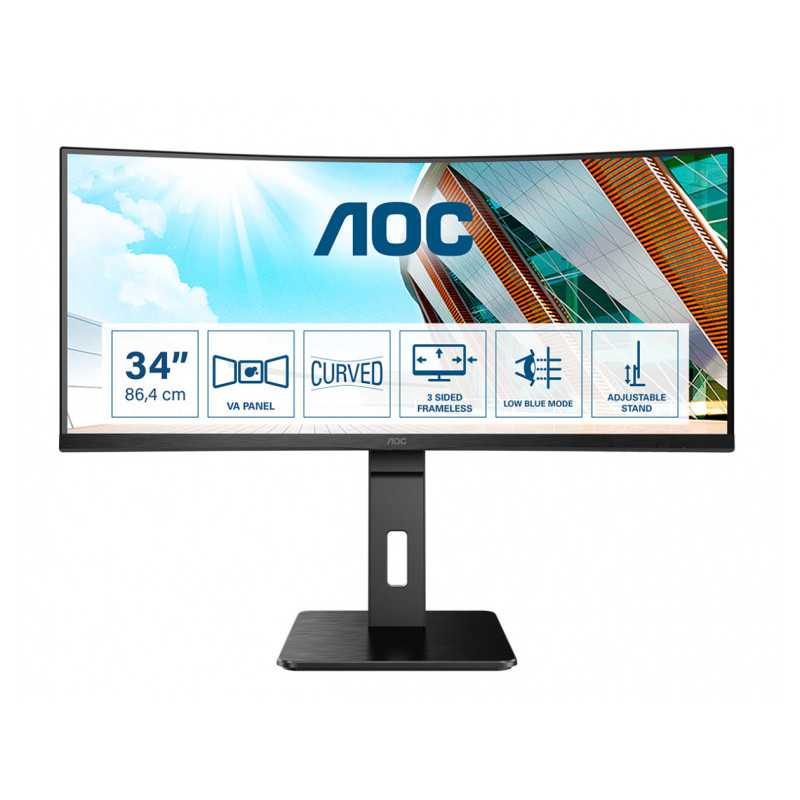 AOC 86.4cm/34\'\' Pro-Line USB 2xHDMI VESA Speaker 2K UHD CU34P2A