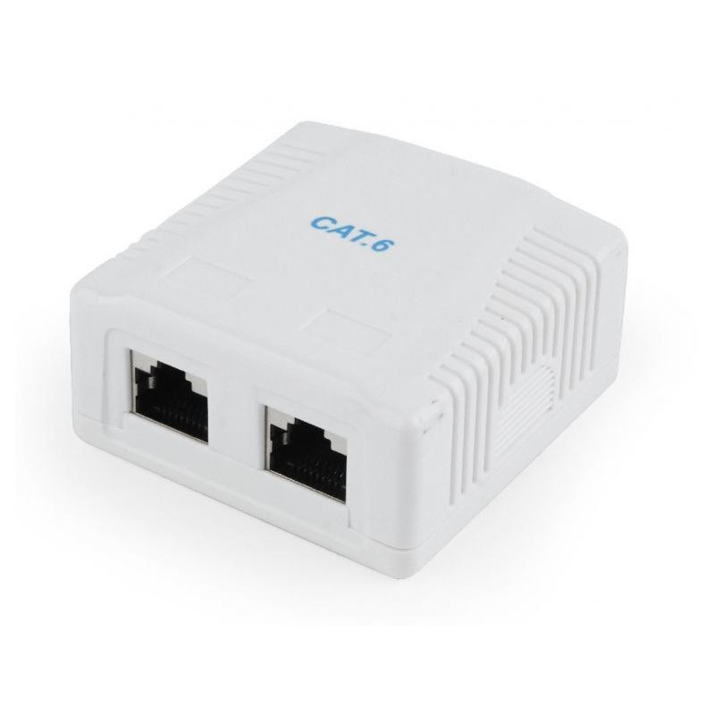 Boîtier en saillie CAT6 blindé CableXpert avec 1 connexion NCAC-2F6-01