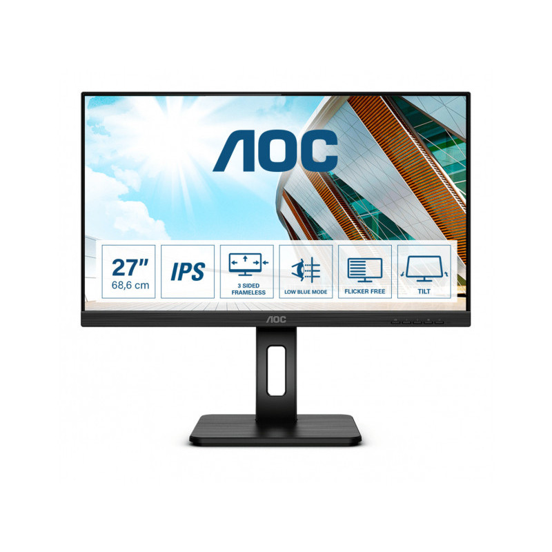 AOC 68.6 cm (27inch) -Full HD - LED Noir 27P2Q AOC 68.6 cm (27inch) -Full HD - LED Noir 27P2Q