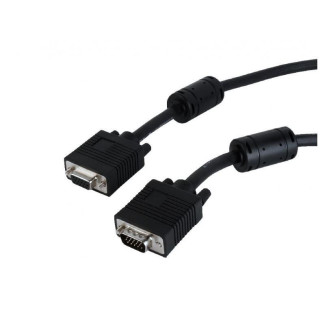 CableXpert VGA-Ext HD15M / HD15F à double blindage avec 2 * ferrite 3m CC-PPVGAX-10-B