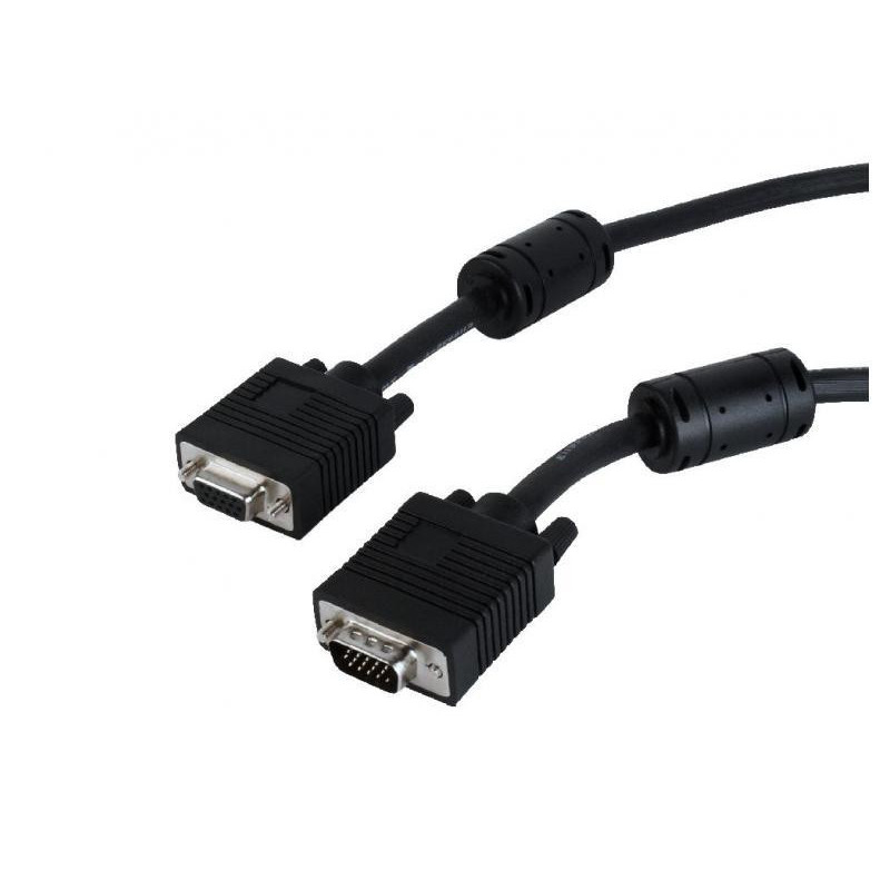 CableXpert VGA-Ext HD15M / HD15F à double blindage avec 2 * ferrite 3m CC-PPVGAX-10-B CableXpert VGA-Ext HD15M / HD15F à double blindage avec 2 * ferrite 3m CC-PPVGAX-10-B