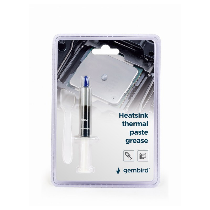 Gembird Graisse de pâte thermique de dissipateur thermique. poids 1.5 g - TG-G1.5-01