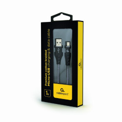 Câble de charge Micro-USB CableXpert 1m CC-USB2B-AMmBM-1M-BW