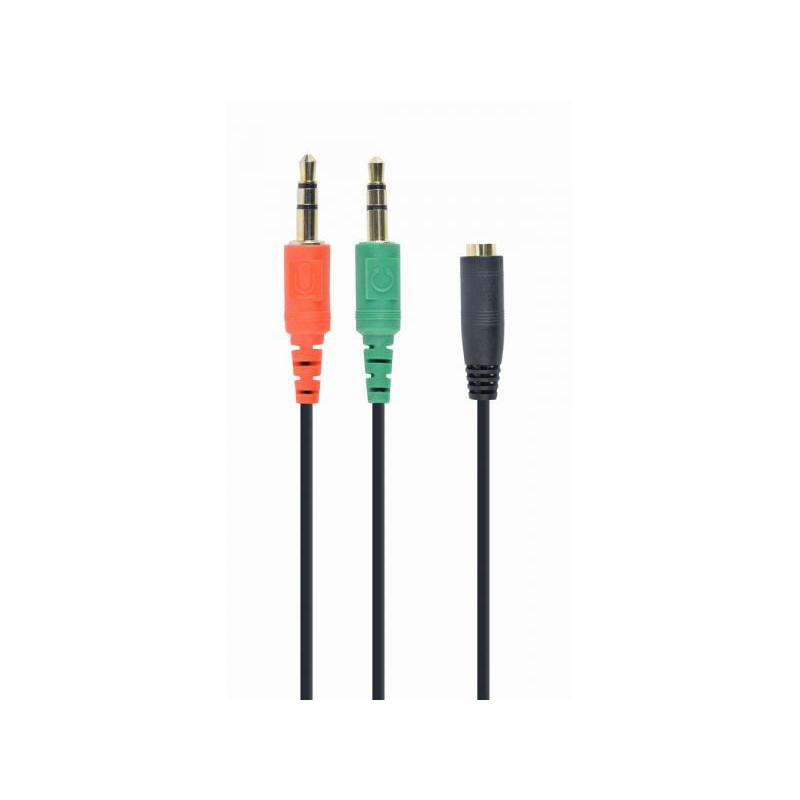 Câble CableXpert 3.5 mm 4 broches mâle vers 3.5 mm femelle + microphone CCA-418 Câble CableXpert 3.5 mm 4 broches mâle vers 3.5 mm femelle + microphone CCA-418