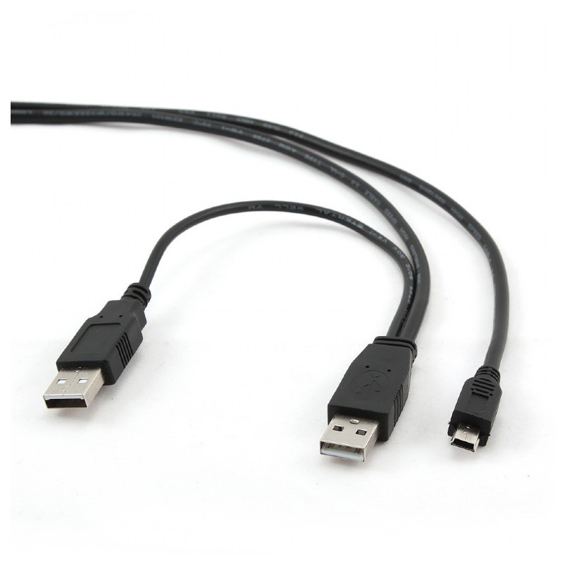Câble adaptateur CableXpert Dual USB A vers Mini-USB 0.9 m CCP-USB22-AM5P-3 Câble adaptateur CableXpert Dual USB A vers Mini-USB 0.9 m CCP-USB22-AM5P-3