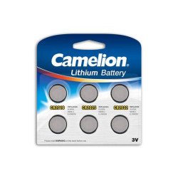 Pack Mix de 6 piles Camelion Lithium CR2016. CR2025. CR2032 