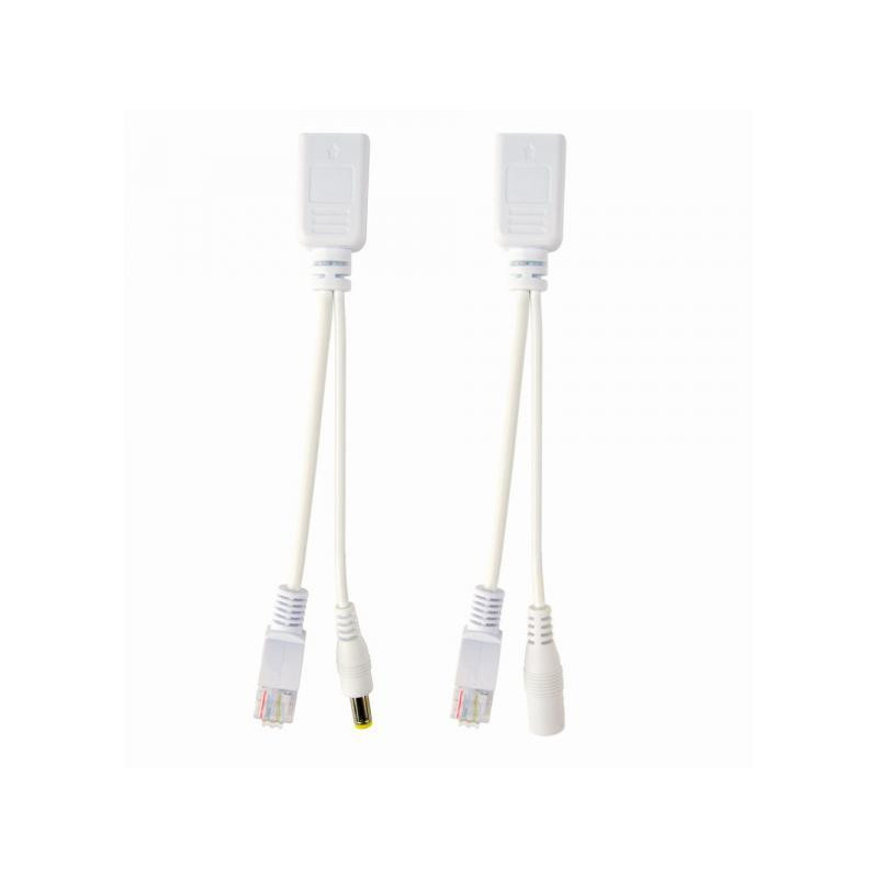 CableXpert UTP  jeu de câbles PoE passif 0.15 m PP12-POE-0.15M-W