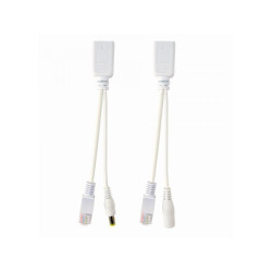 CableXpert UTP  jeu de câbles PoE passif 0.15 m PP12-POE-0.15M-W