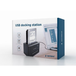 Gembird Station d?accueil USB pour disques durs SATA 2.5 et 3.5 pouces - HD32-U2S-5