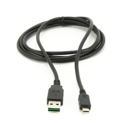 CableXpert Câble USB 2.0 AM vers Micro-USB double face 0.3 m CC-mUSB2D-1M