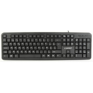Gembird Clavier standard. USB. AZERTY. Belgique. noir - KB-U-103-BE